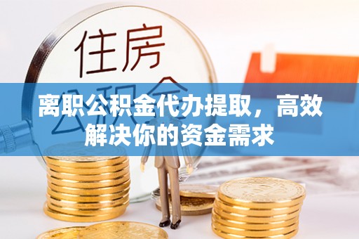 老边离职公积金代办提取，高效解决你的资金需求