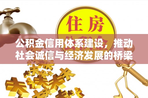 老边公积金信用体系建设，推动社会诚信与经济发展的桥梁